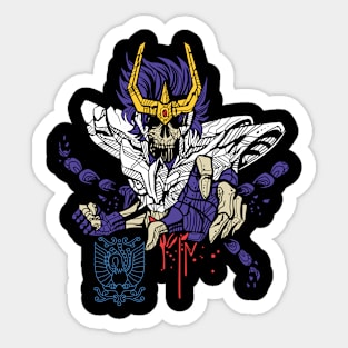 Skeleton Cancer Deathmask Anime Fanart Sticker